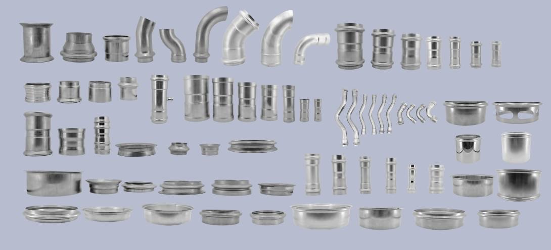 Automatic 140-pipe end forming machine.