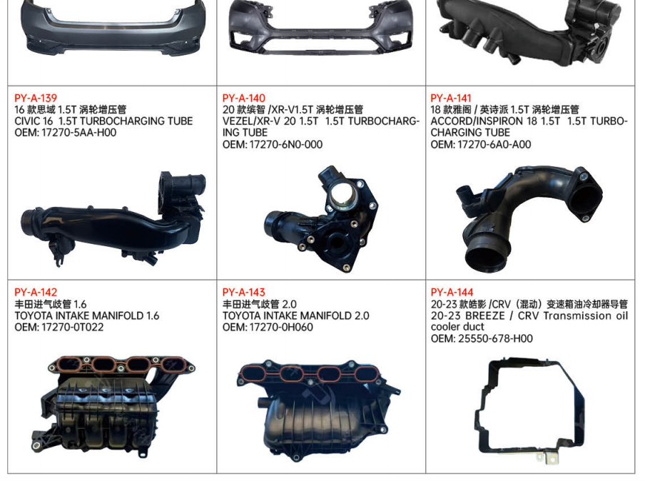 Bumper, underguard, fender flares, wheel arches, headlight brackets, fender liners, air deflectors