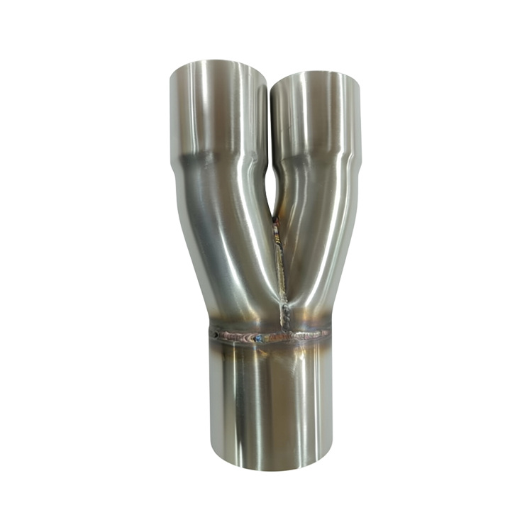 4-1 Stainless Steel Merge Collectors - 1-3/4in Inlet Slipover ID 3in Merge Outlet OD Full-size customization
