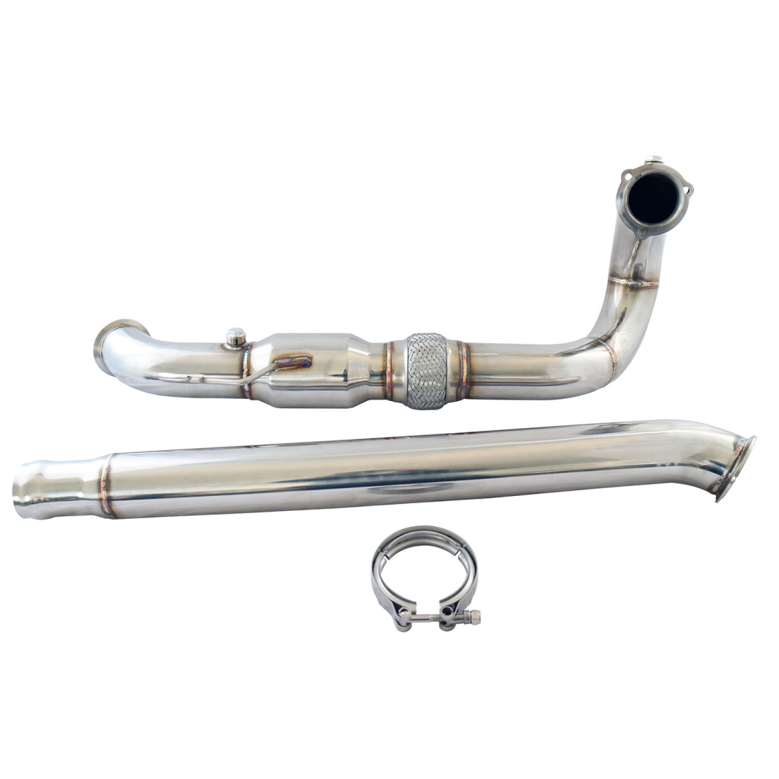 Factory 3" (76mm) 304 Stainless Steel Downpipe with High-Flow Catalytic Converter for SAAB 900 & 9-3