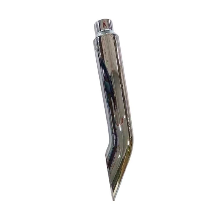 Stainless Steel Exhaust Tip Exhaust Stack Universal Angle Cut 5 Inch Chrome Exhaust Tip Automotive Replacement Part