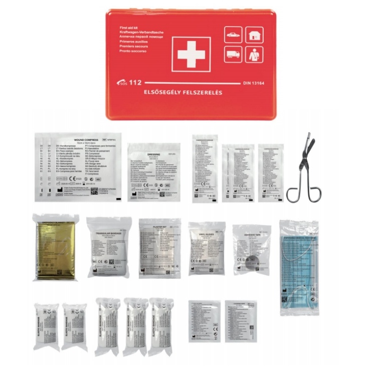DIN13164-2022 Car First Aid Kit PP Box